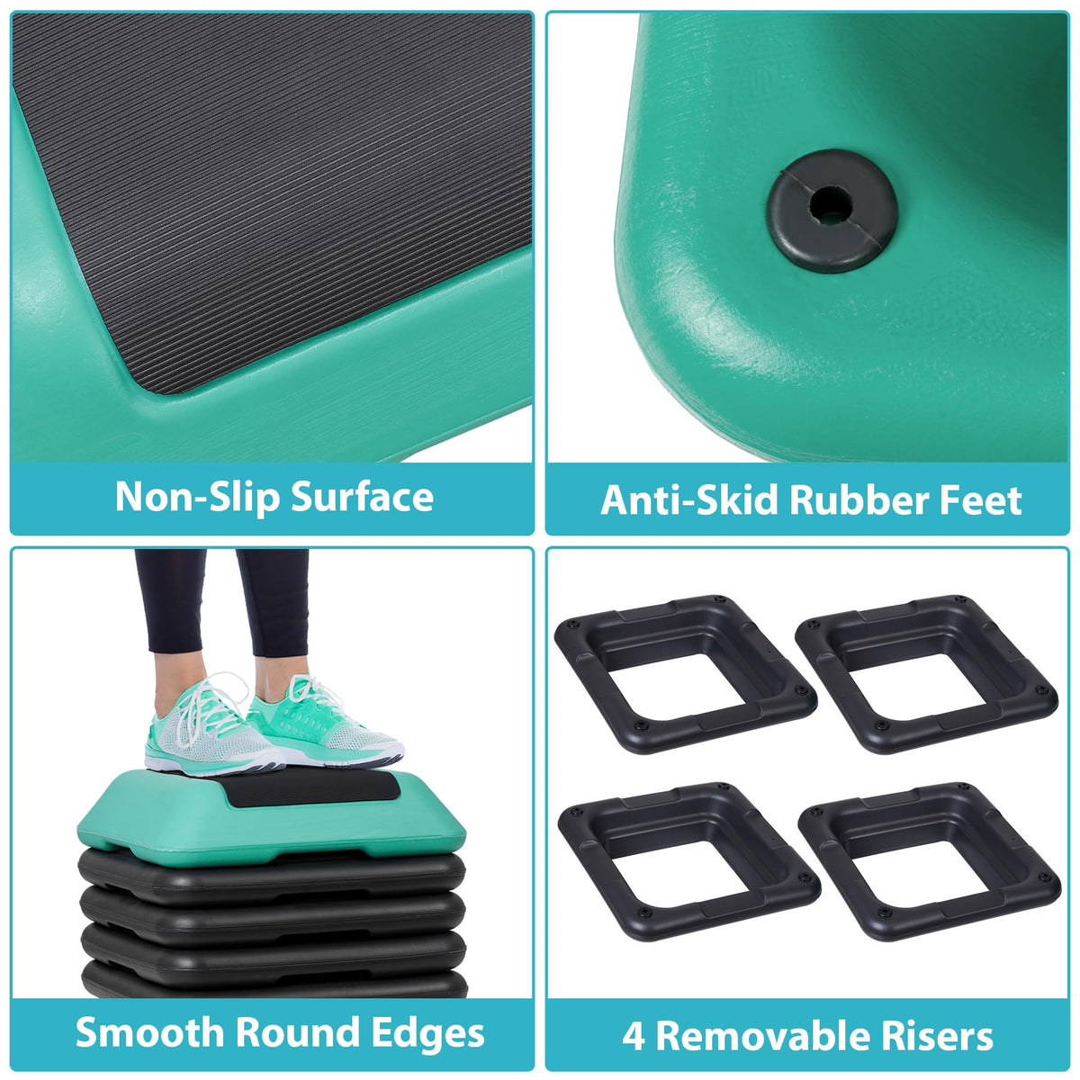 Adjustable Height Aerobic Step Platform Q302796