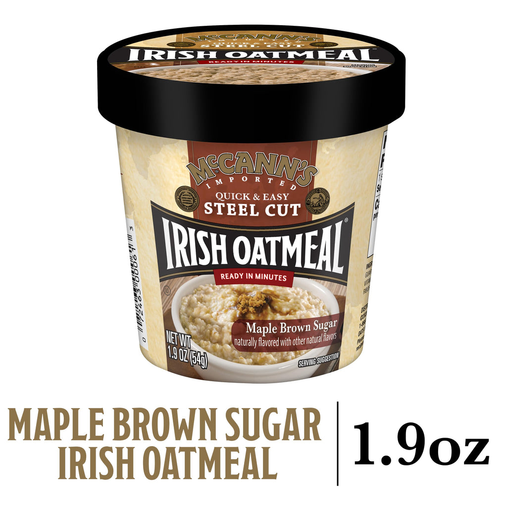 Instant Oatmeal Cup Maple Brown Sugar 1.9 Ounce Pack of 12 T23626