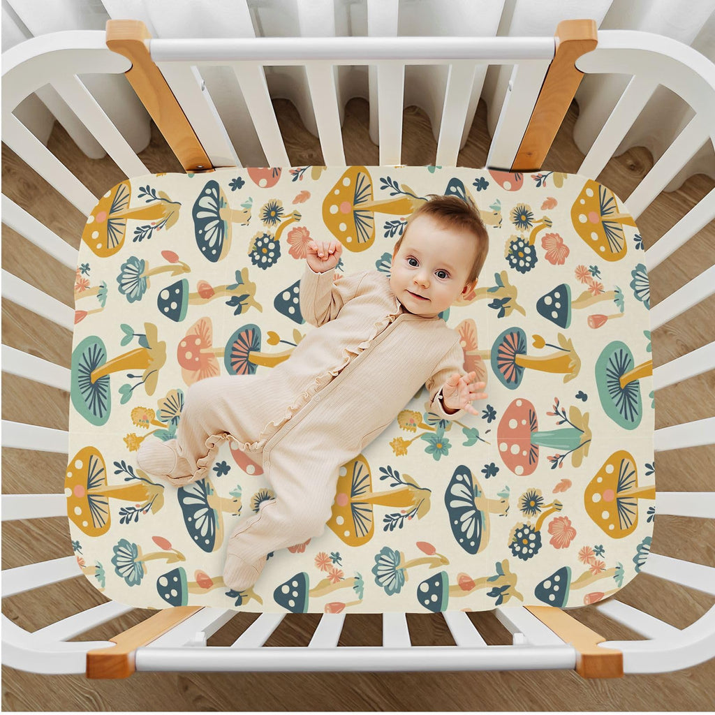 Soft Breathable Microfiber Fitted Crib Sheet, Standard Size 28in x 52in R968646
