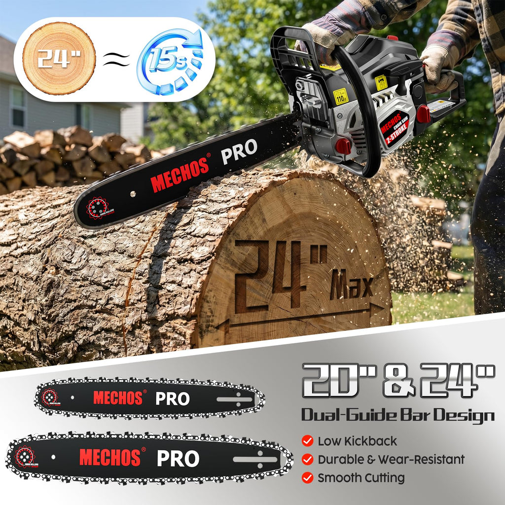 20 & 24 Inch Gas Chainsaw F38458