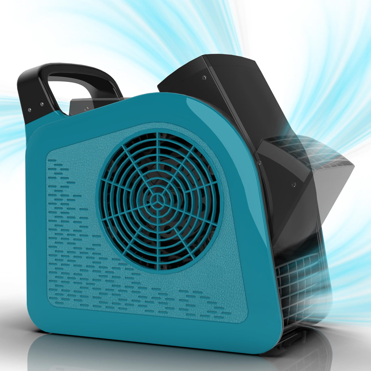 Blue 355CFM 3 Speed Air Mover Blower Fan with 2 Outlets N32351