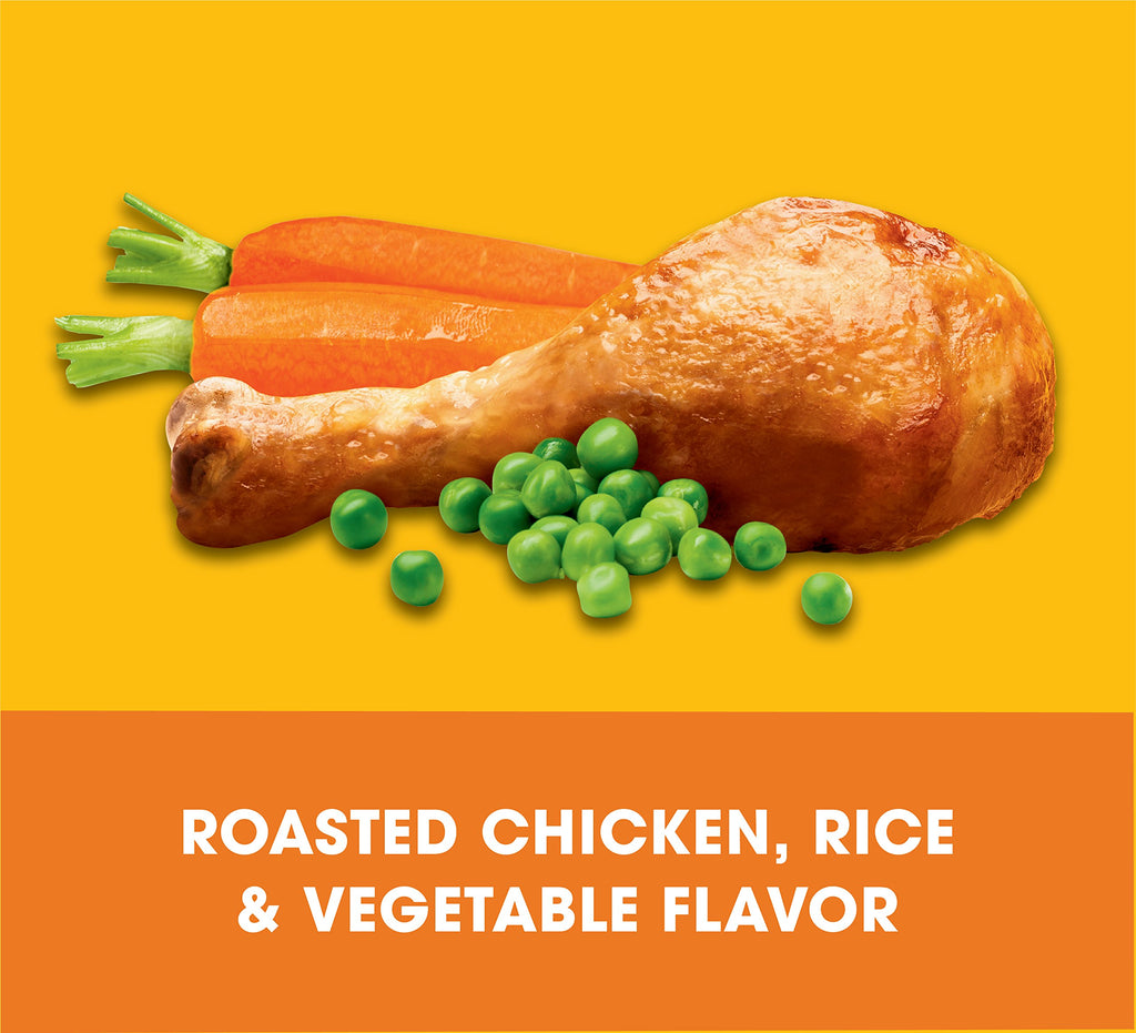 Adult Dry Dog Food Roasted Chicken Rice & Vegetable Flavor Kibble 16 lb. Bag A8840
