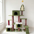 70 Inch Tall Multi Level Cat Tree with 2 Condos D7965