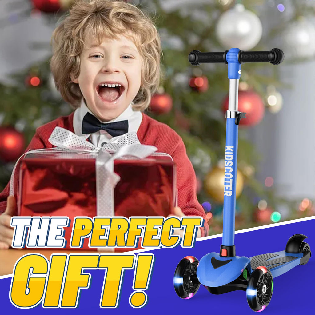 Multicolor 3 Wheel Kids Scooter with LED Light-Up Wheels W391801