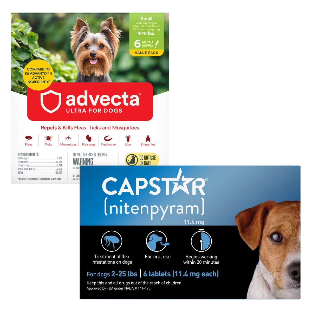 Flea and Tick Prevention for Small Dogs 6 Doses X6542