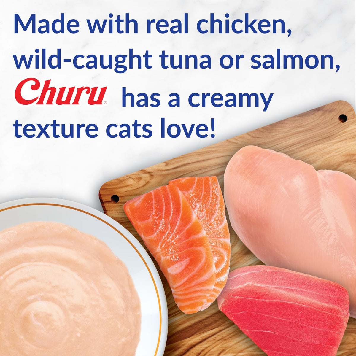 Lickable Cat Treats Tuna Chicken Variety 60ct M23092