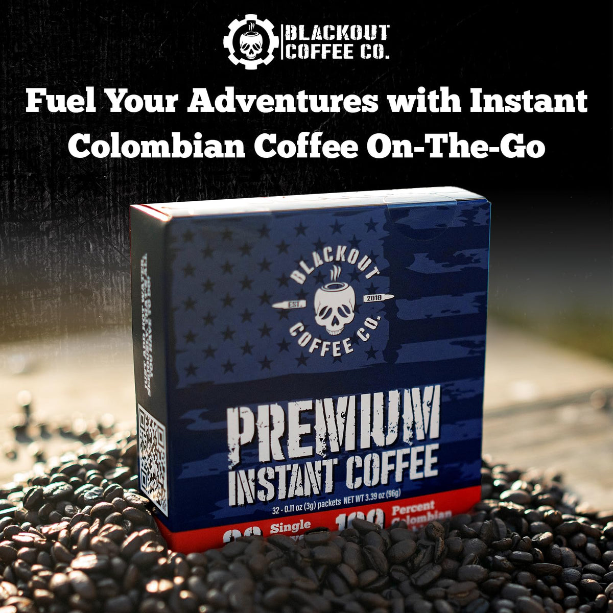 Colombian Arabica Instant Coffee Medium Roast 32 Count D224