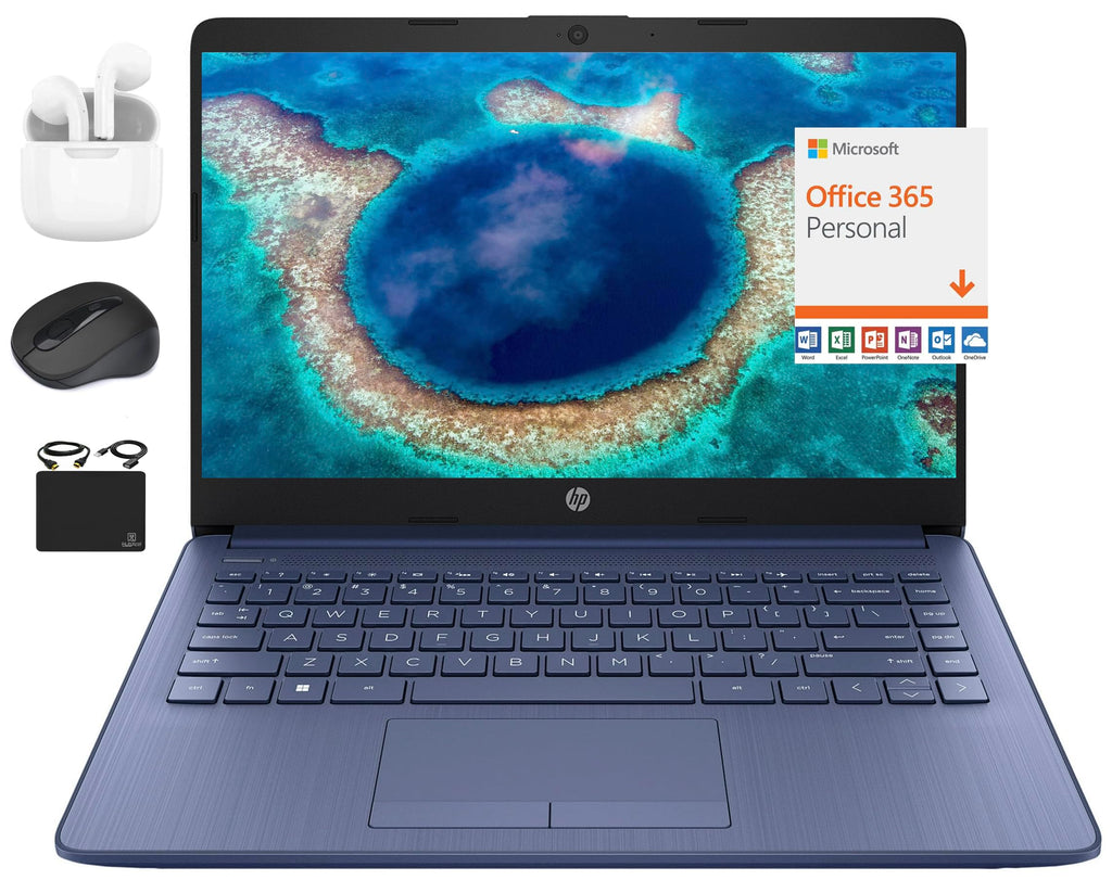 14" Ultral Light Thin Laptop, Quad-Core Intel Celeron, 16GB RAM, 564GB, Windows 11 S, Royal Blue I27503