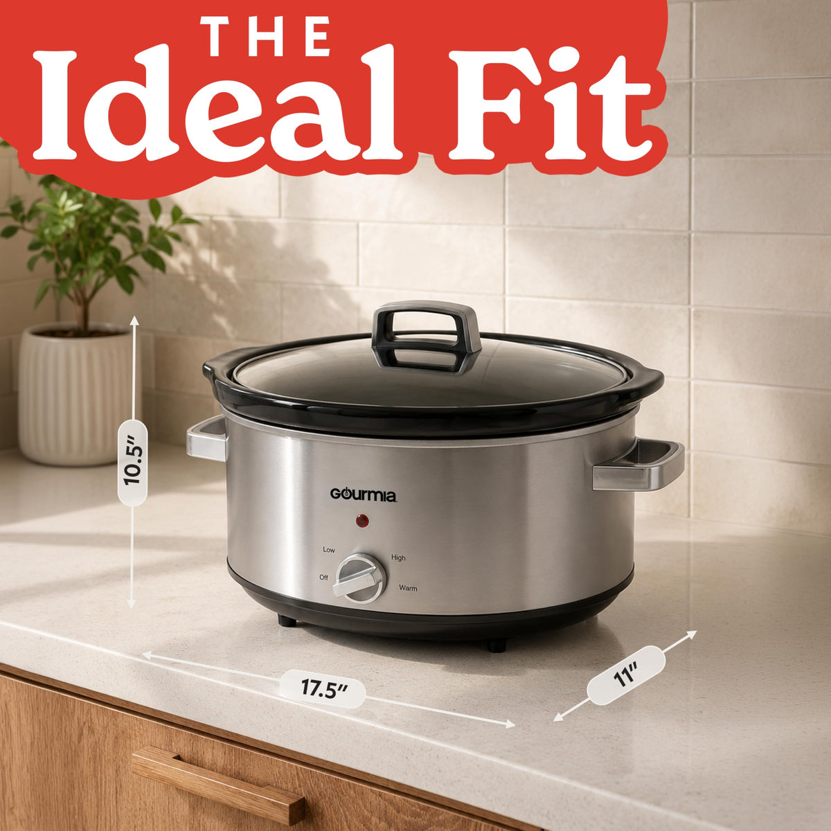 7 Qt Stainless Steel Slow Cooker R8566