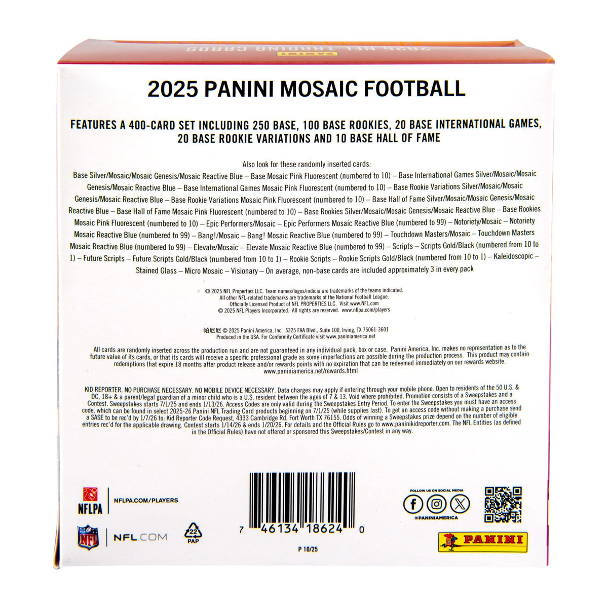 Football Trading Cards Mega Box K144