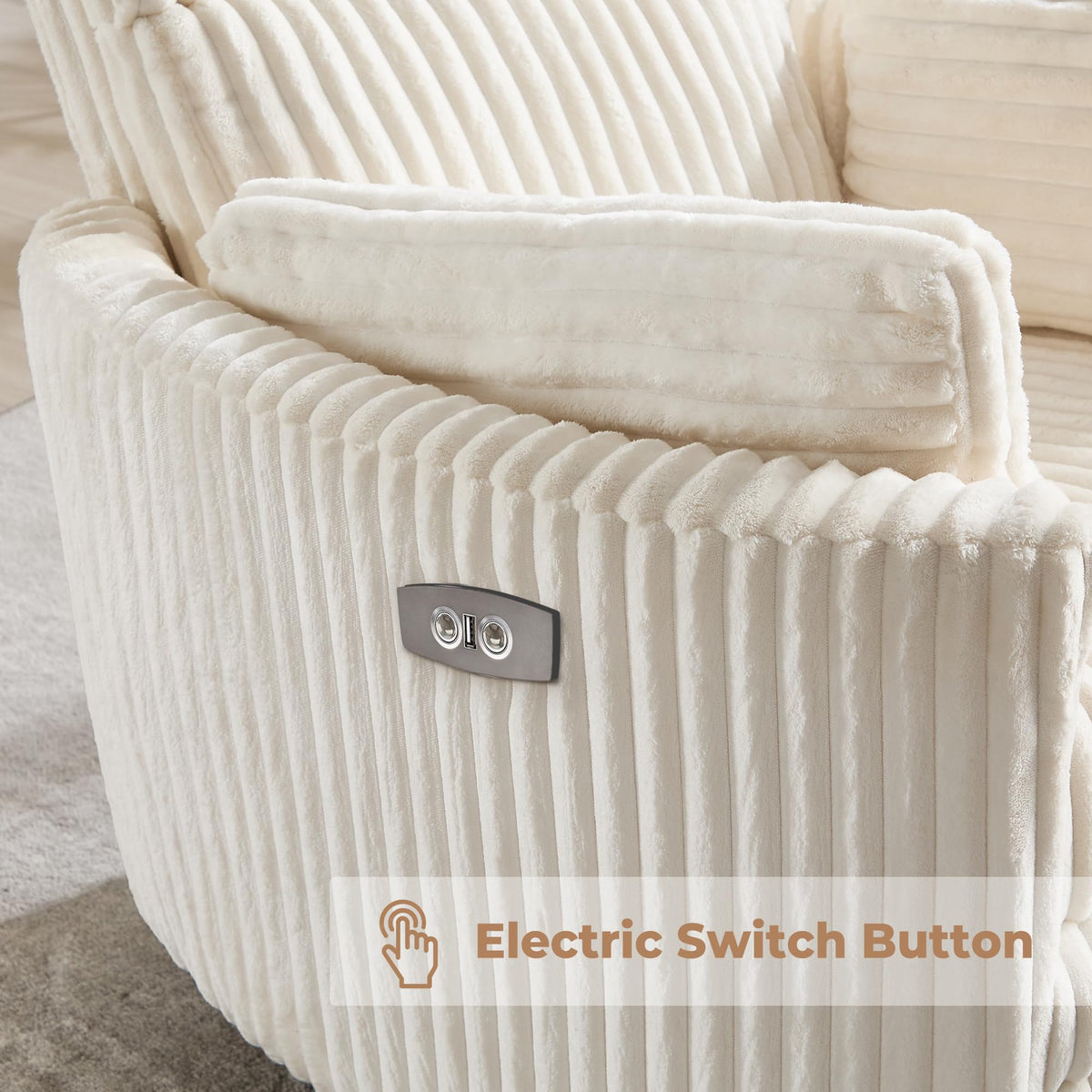 Power Recliner Swivel Glider Rocking Chair with USB Port V861610