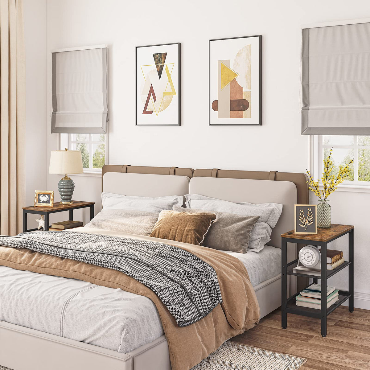 3-Tier Narrow End Table with Adjustable Shelves X37189