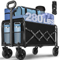 Foldable Collapsible Wagon Cart with Adjustable Handle E92942