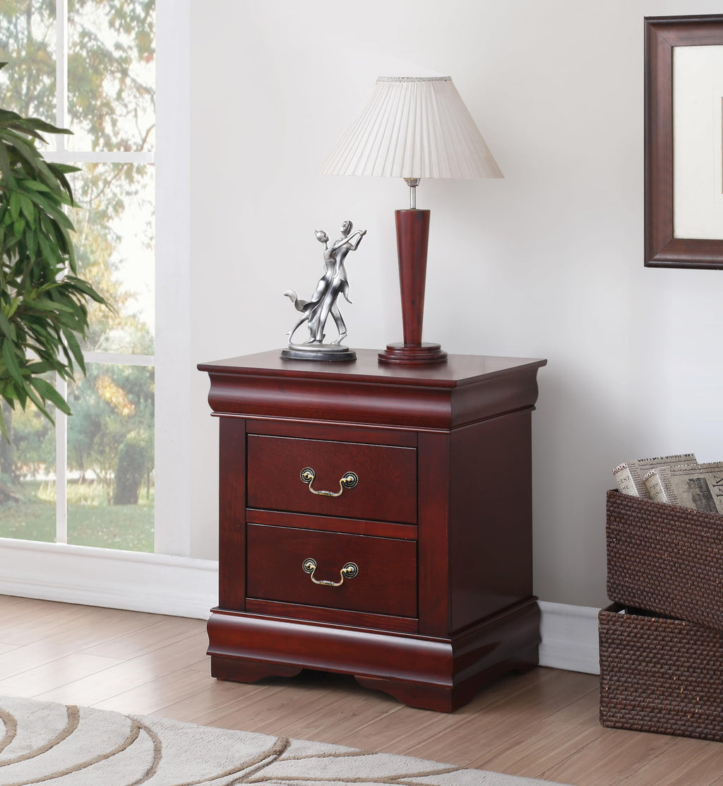 2-Drawer Wood Nightstand X183