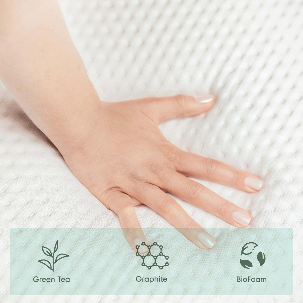 Green Tea 8 Inch Cooling Graphite Memory Foam Twin Mattress X144