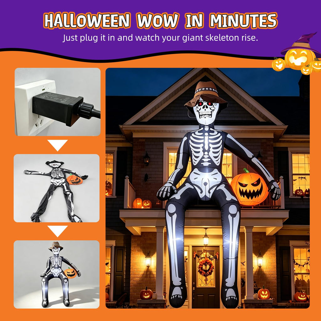 10FT Halloween Inflatable Skeleton R3081
