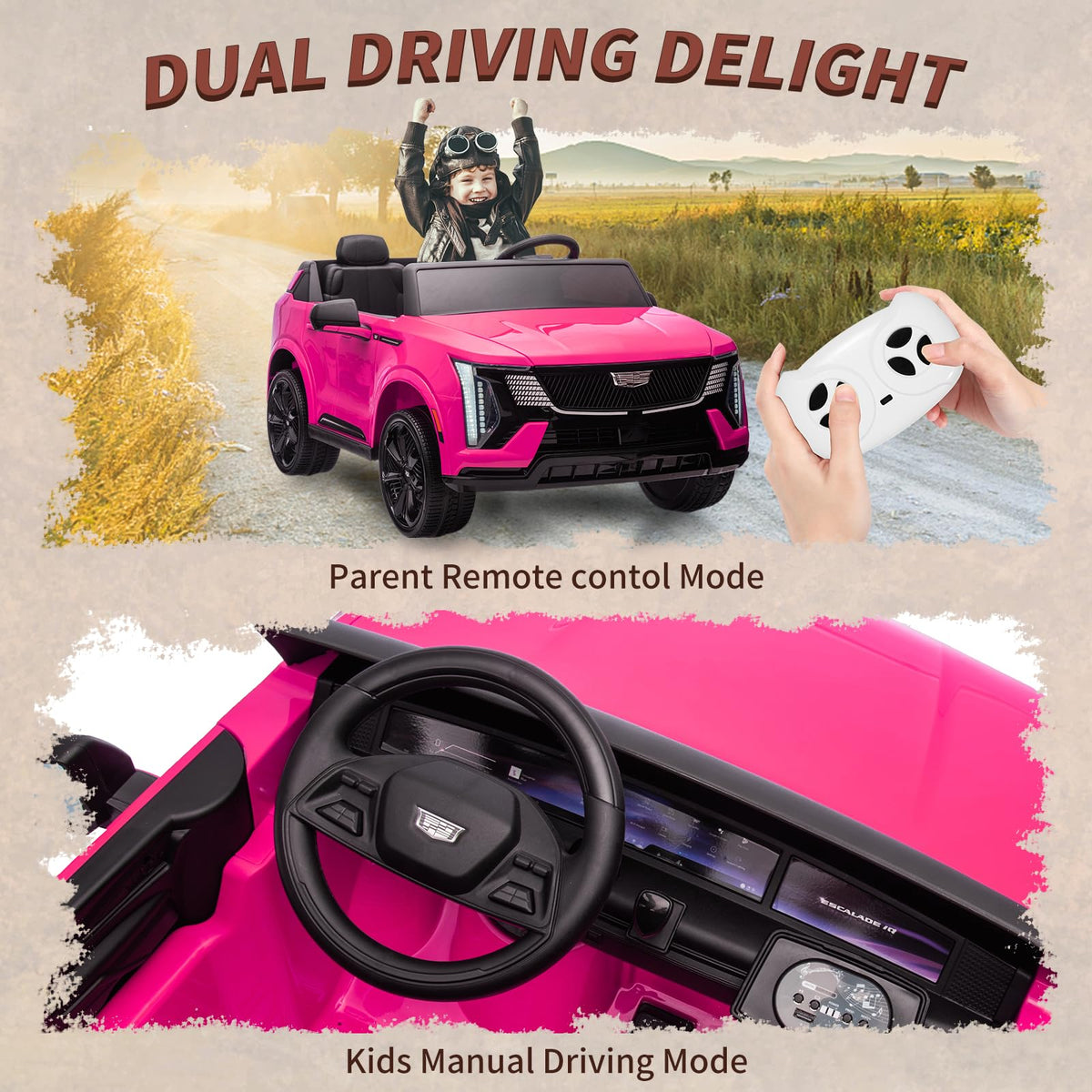 24V Battery Powered Electric Ride On Car 2 Seater U6939