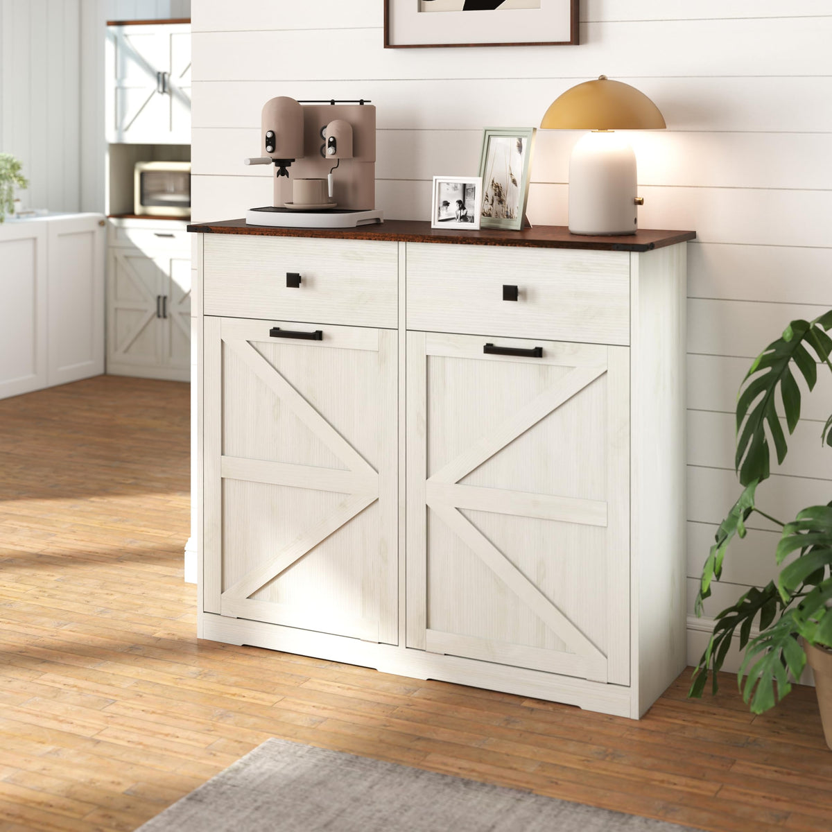39" Double Tilt-Out Trash Cabinet for 20 Gallon Cans R647
