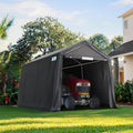 8x14 ft Steel Portable Garage Shelter with 2 Roll up Doors H368028