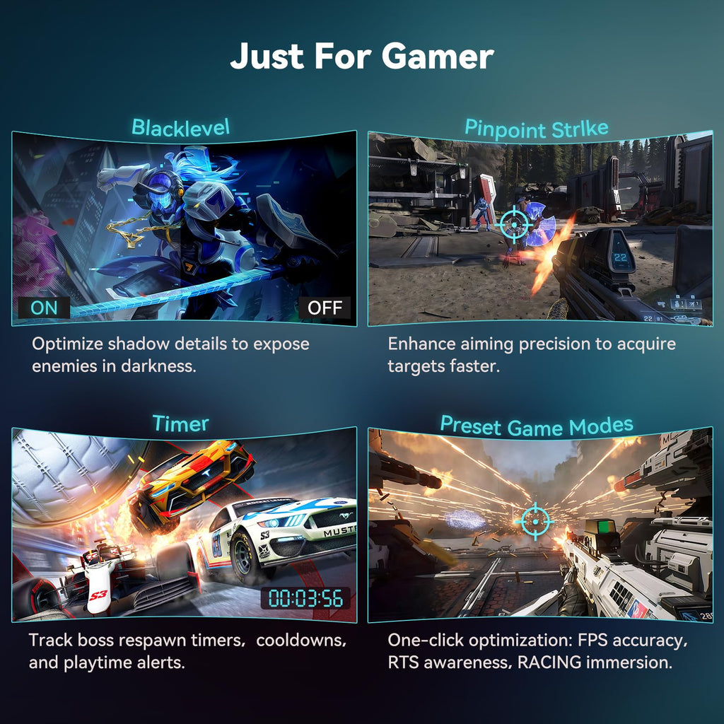 34 Inch Curved Ultrawide Gaming Monitor, UWQHD 165Hz, 1500R S716500