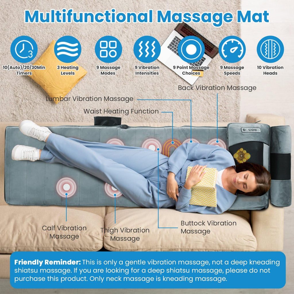 Full Body Massage Mat with Heat X7840