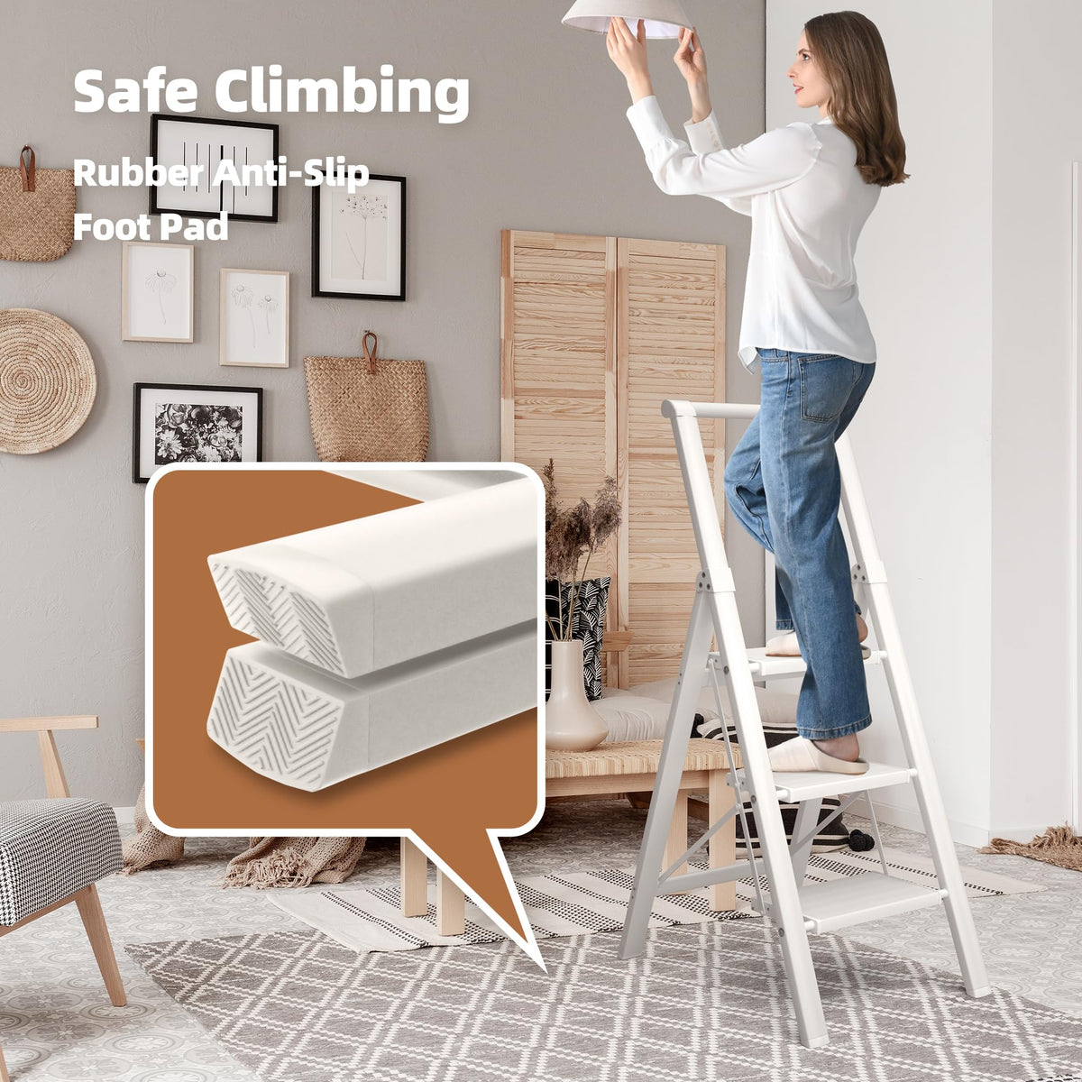 Aluminum 3 Step Ladder Y8900