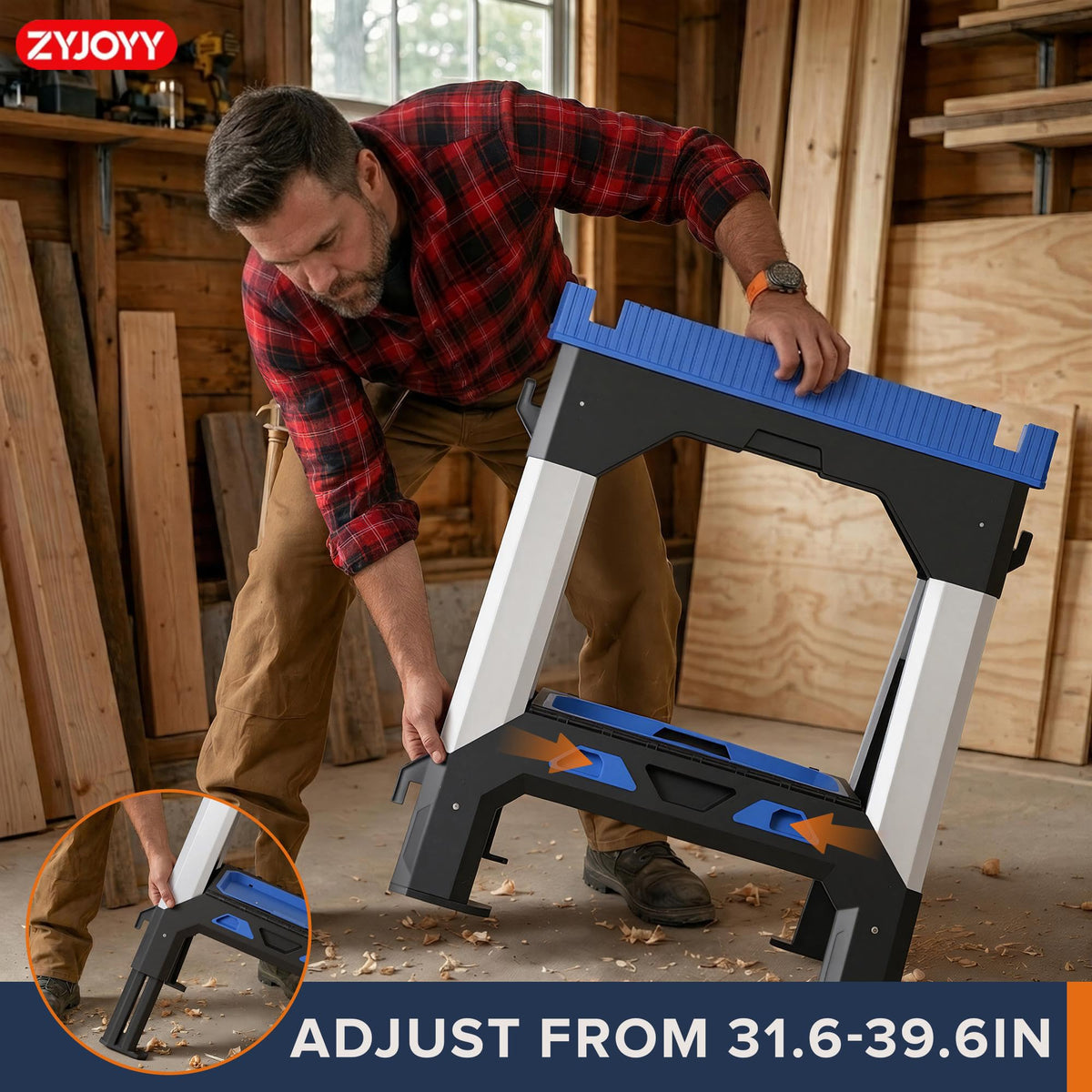 Folding Heavy Duty Saw Horses 2 Pack B553158