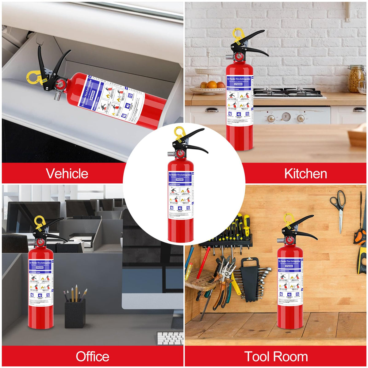 2 Pack 2.5 lb ABC Dry Chemical Fire Extinguisher K985562