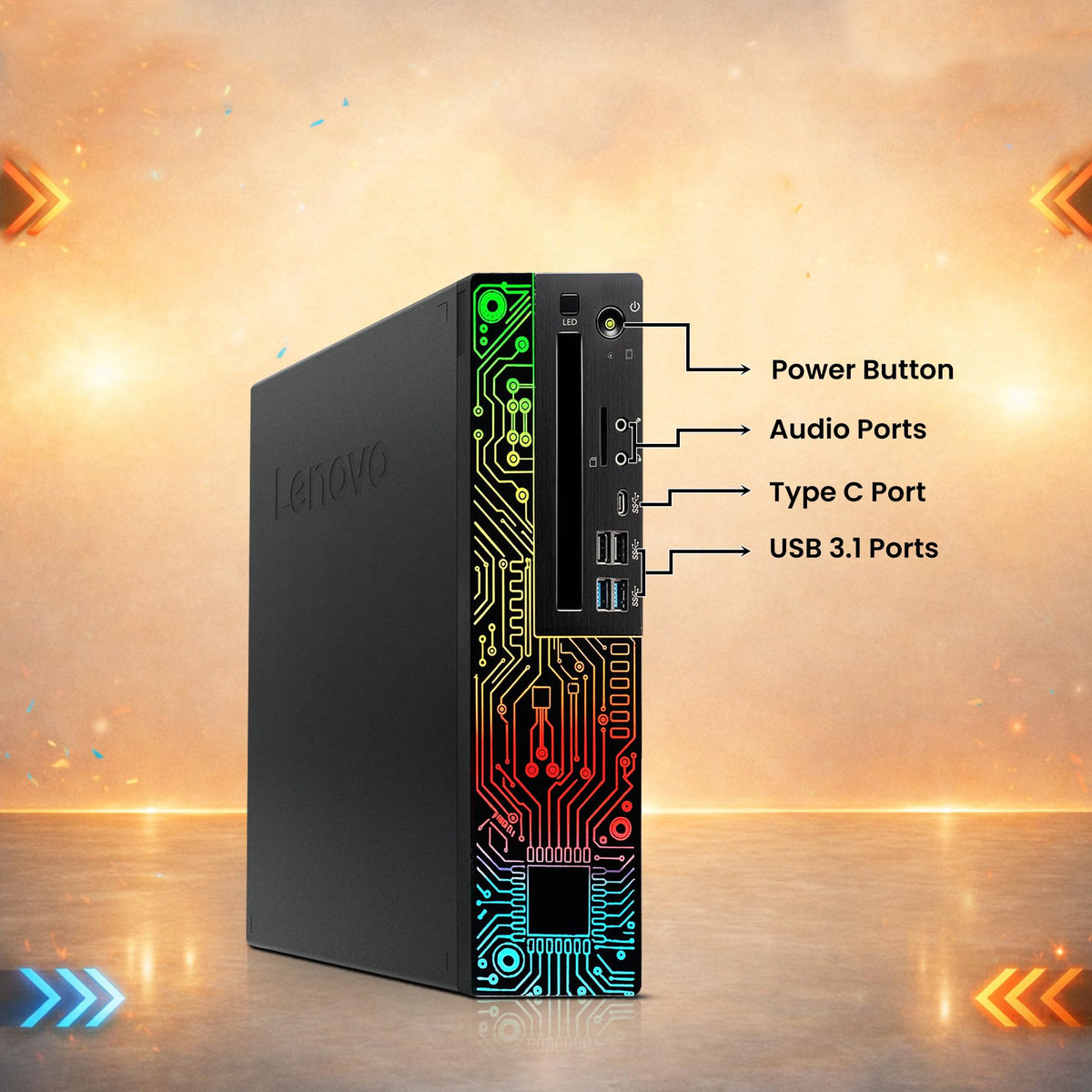 RGB Desktop PC Intel Core i5-8500 16GB DDR4 RAM 512GB SSD GeForce GT 1030 R451