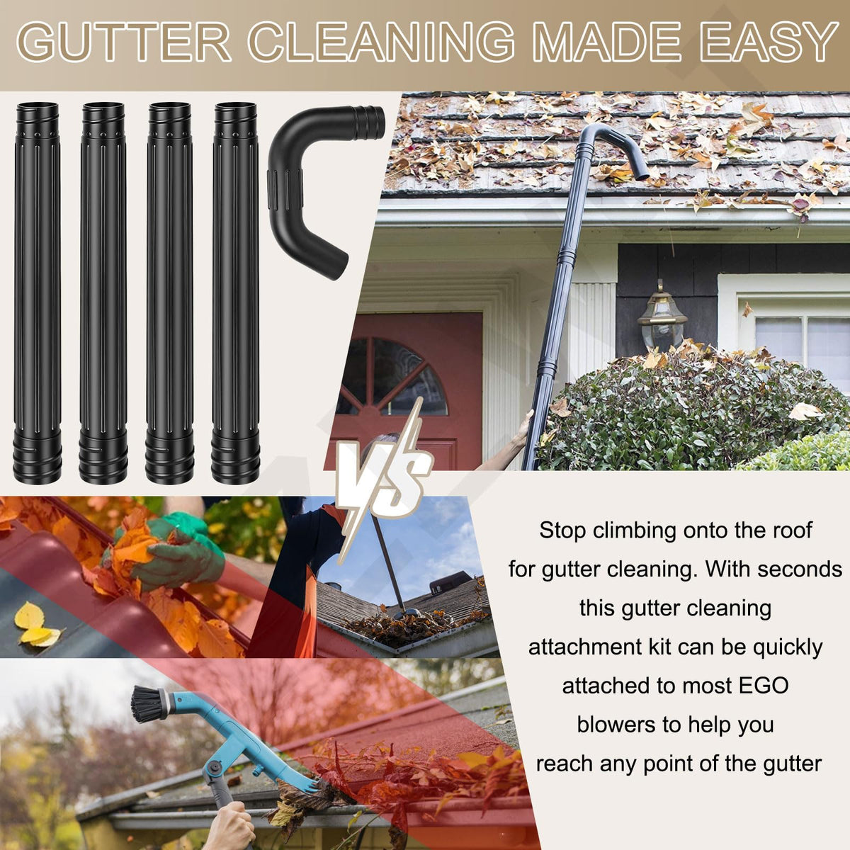 8.3FT Gutter Cleaning Attachment Z8529