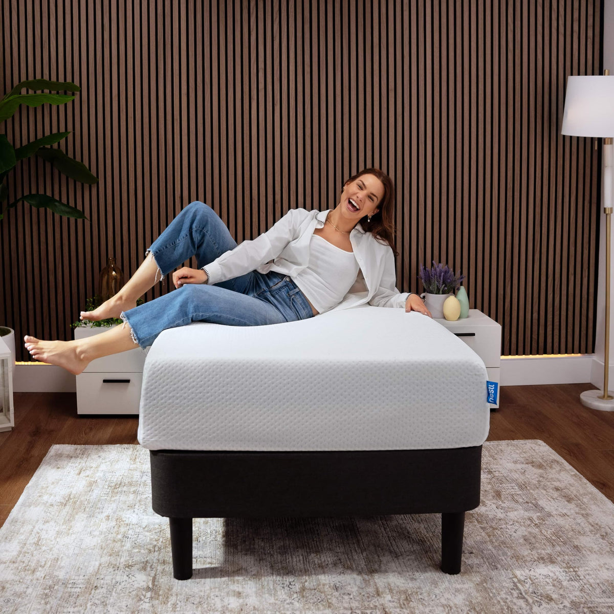 Green Tea 8 Inch Cooling Graphite Memory Foam Twin Mattress X144
