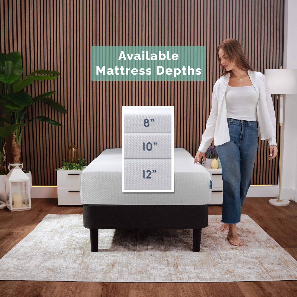 Green Tea 8 Inch Cooling Graphite Memory Foam Twin Mattress X144