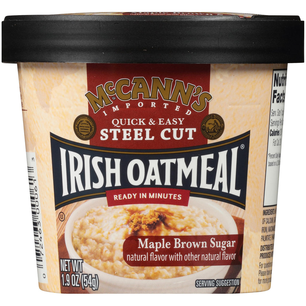 Instant Oatmeal Cup Maple Brown Sugar 1.9 Ounce Pack of 12 T23626