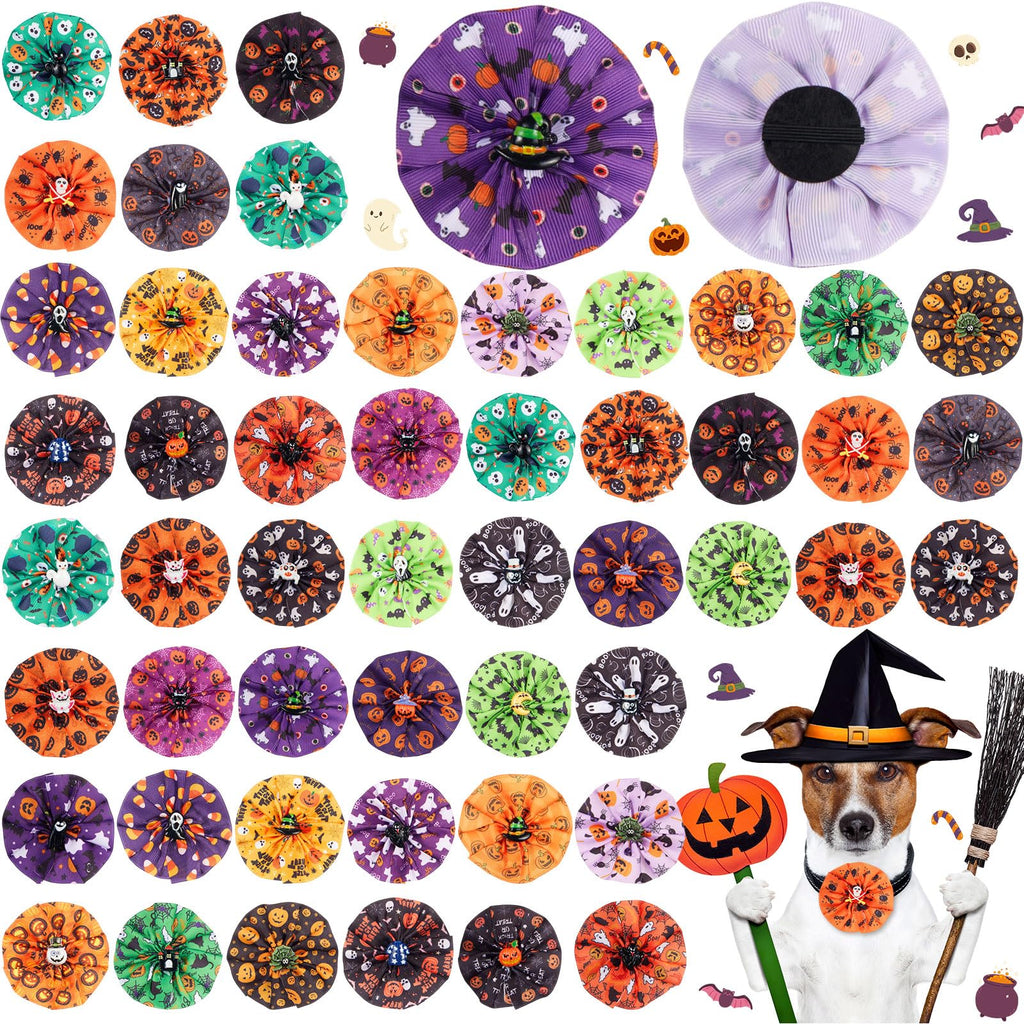50 Pcs Dog Collar Bows T812