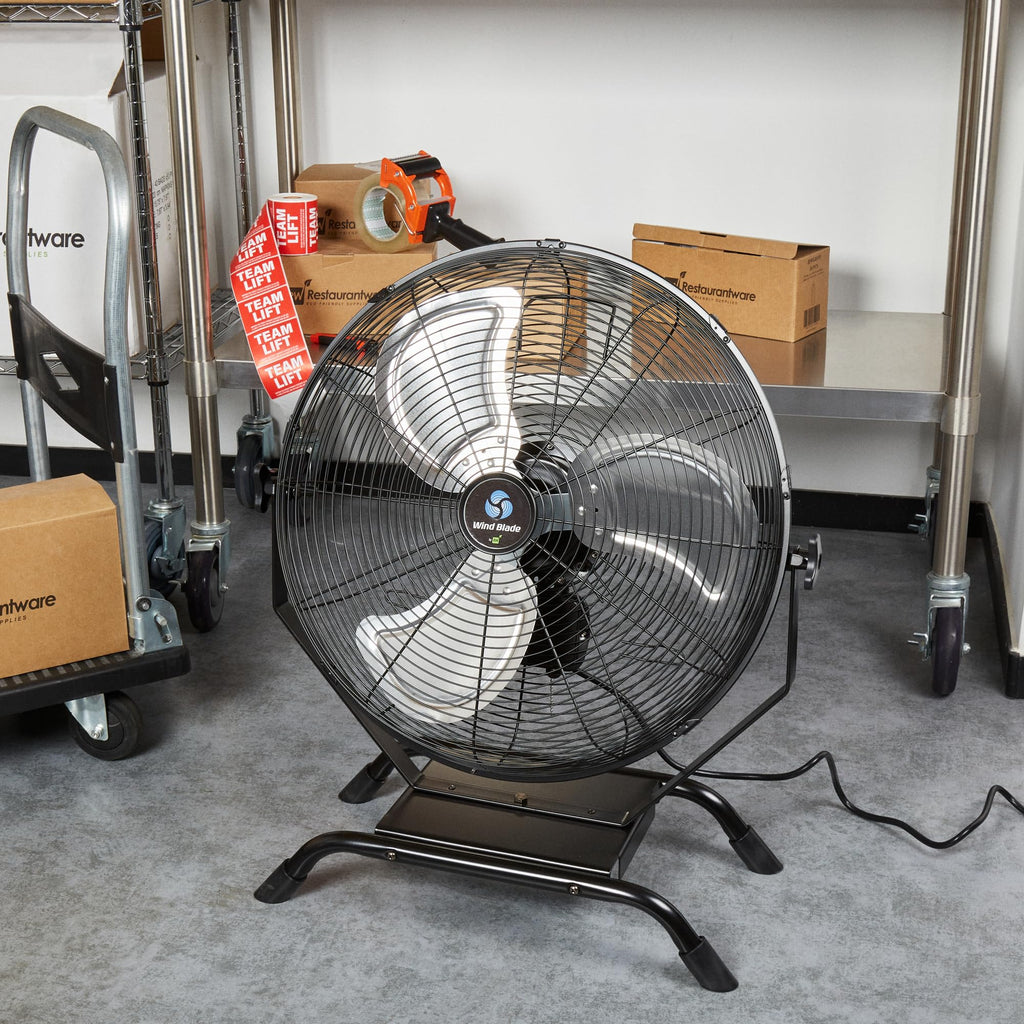 24 Inch Steel Floor and Wall-Mount Misting Fan H9925