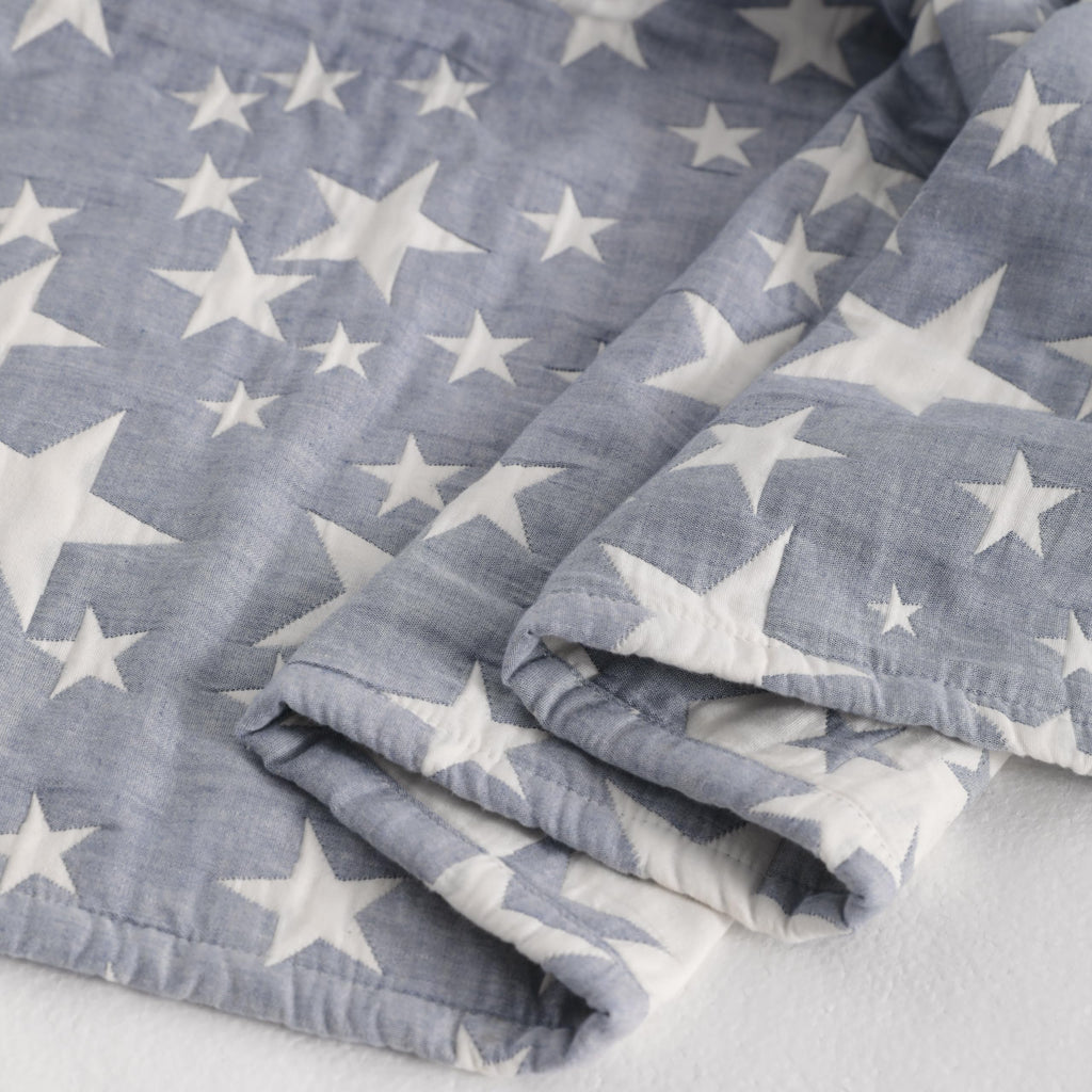 Blue Muslin Toddler Blanket N69437